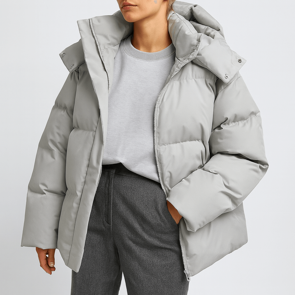 Ciepła puchowa kurtka zimowa