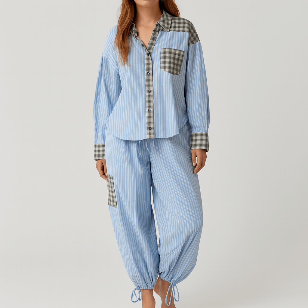 Miękki komplet piżamowy