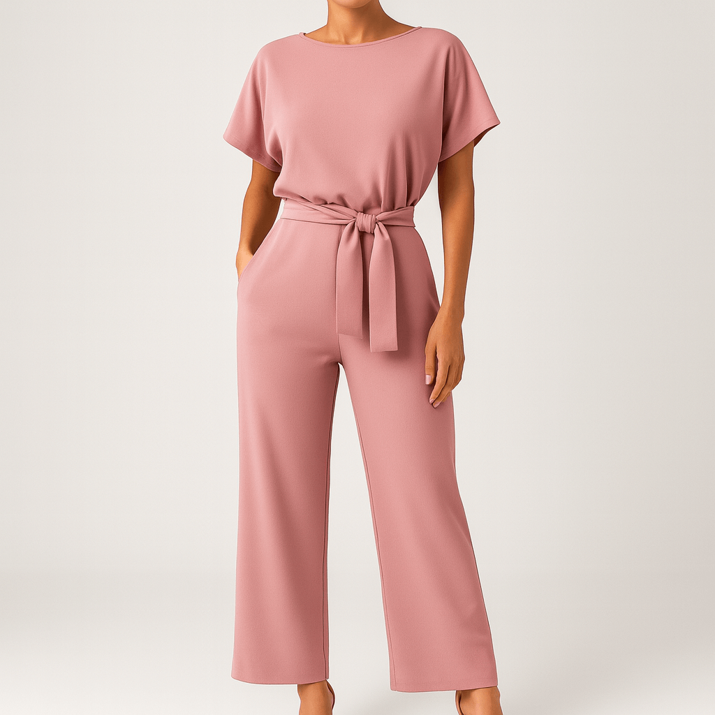 Minimalistyczny elegancki kombinezon damski